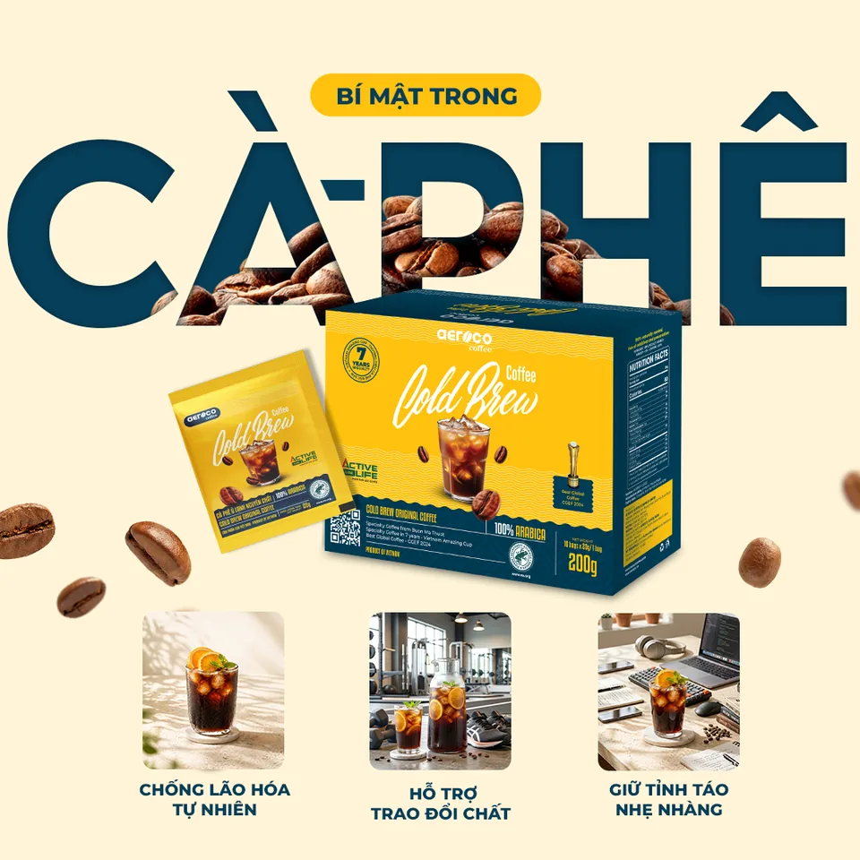 Bí mật trong cà phê Cold Brew Aeroco